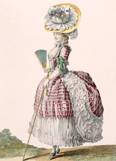 Lady Dressed in a Polonaise Style Dress, Engraved by Dupin, Plate No.82 from 